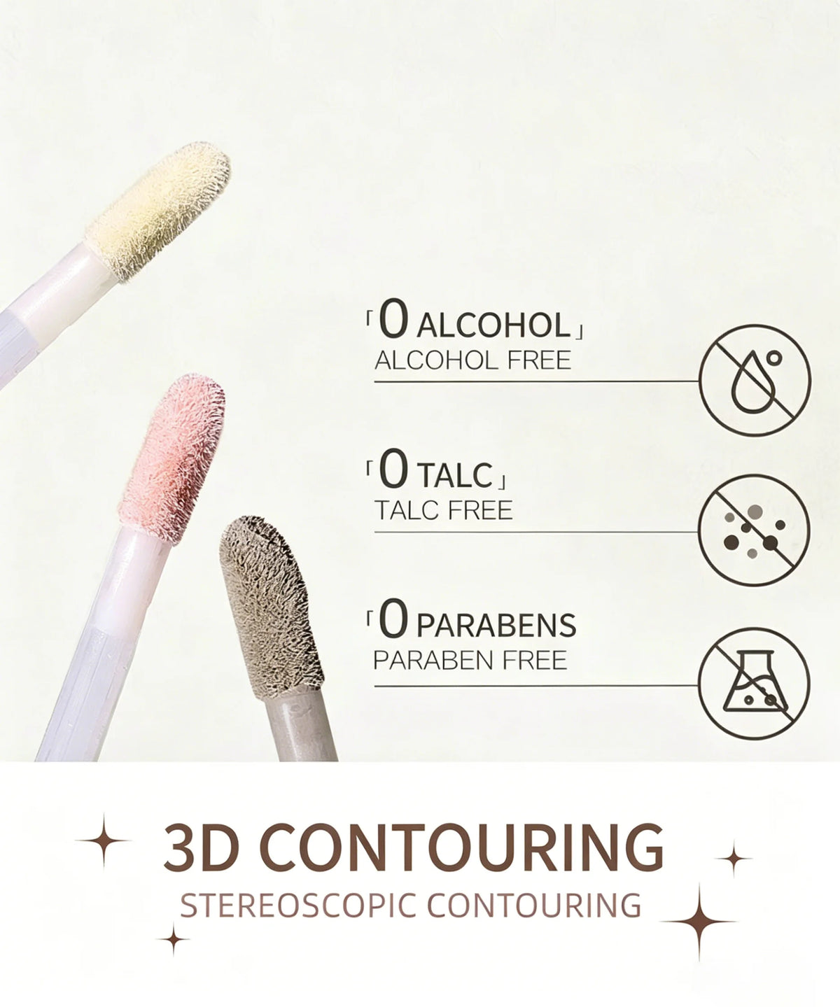 Dual-End Liquid Highlighter Pen, Skin Brightening & Contouring Stick, Natural Contour, Long-Lasting, Waterproof