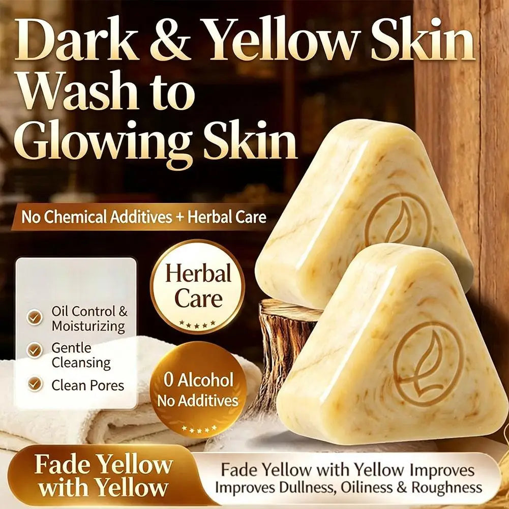 120g Face Soap with Foaming Net Seven Seed White Ancient Method for Oil Control Gentle Herbal Cleansing Skin
