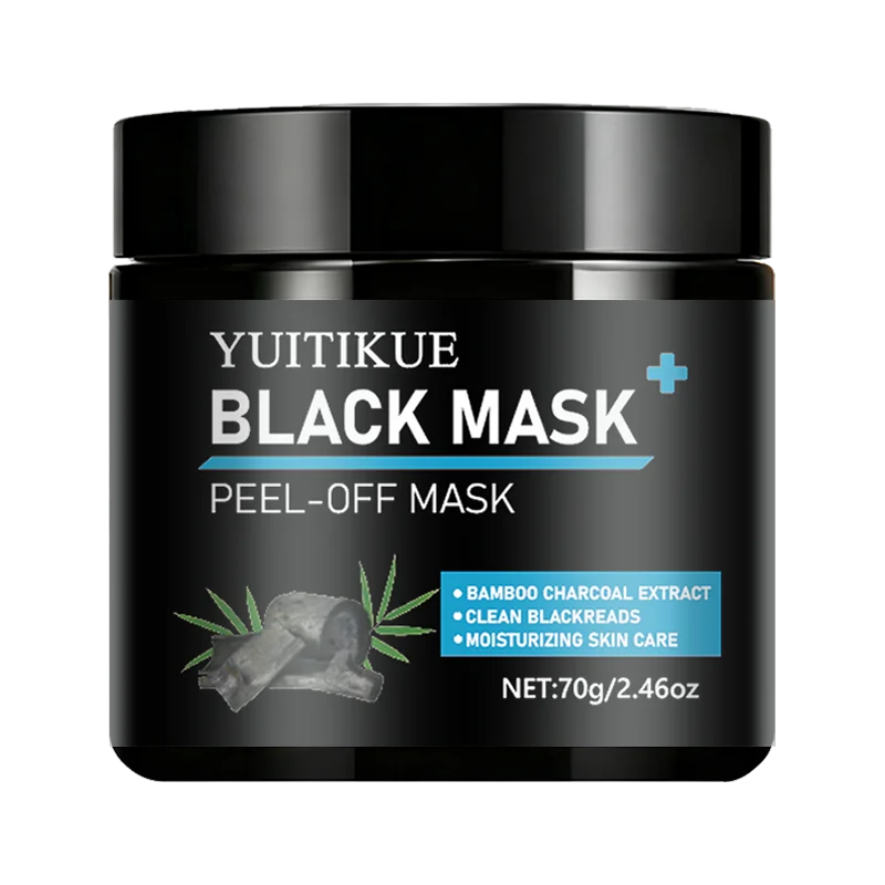 YUITIKUE Bamboo Charcoal Peel-Off Black Mask - Deep Blackhead Extraction & Pore Purifying