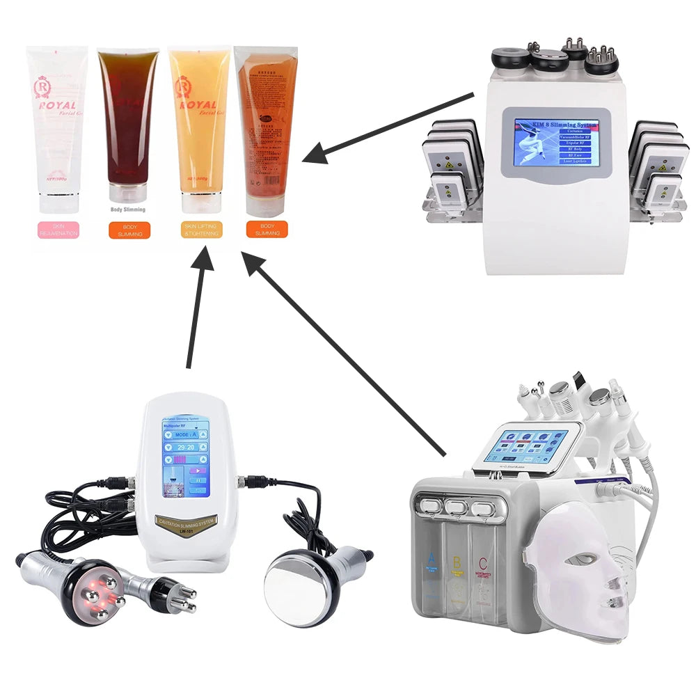 Conductive Gel for 40K Ultrasonic Cavitation RF Body 300 G Slimming Device for RF Fat Burner Lifting Heat Muscle Massager Diet