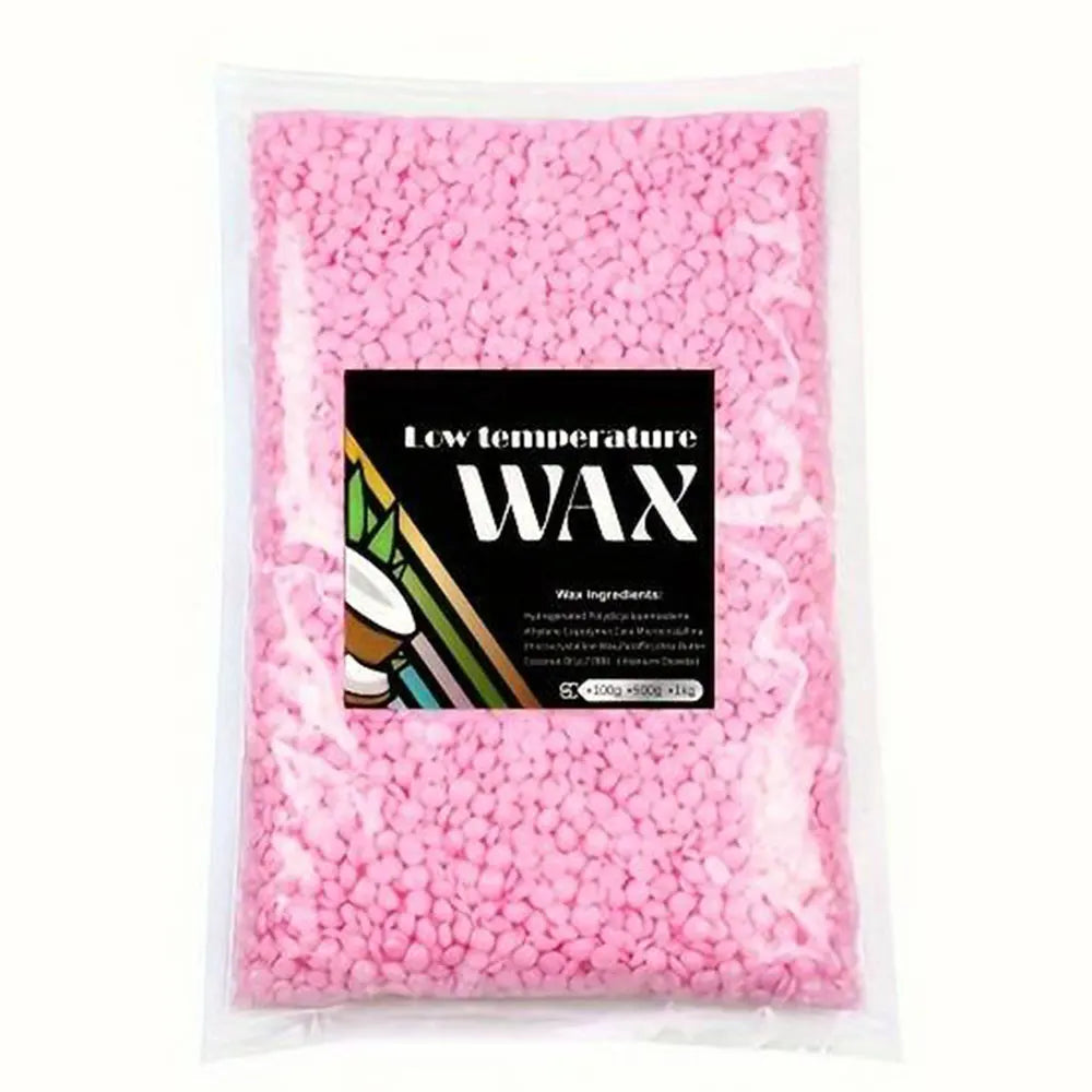 2.2lb Hard Wax Beans Solid Hair Remover No Strip Depilatory Hot Film Wax Bead Hair Removal for Full Body Bikini Face Leg Eyebrow