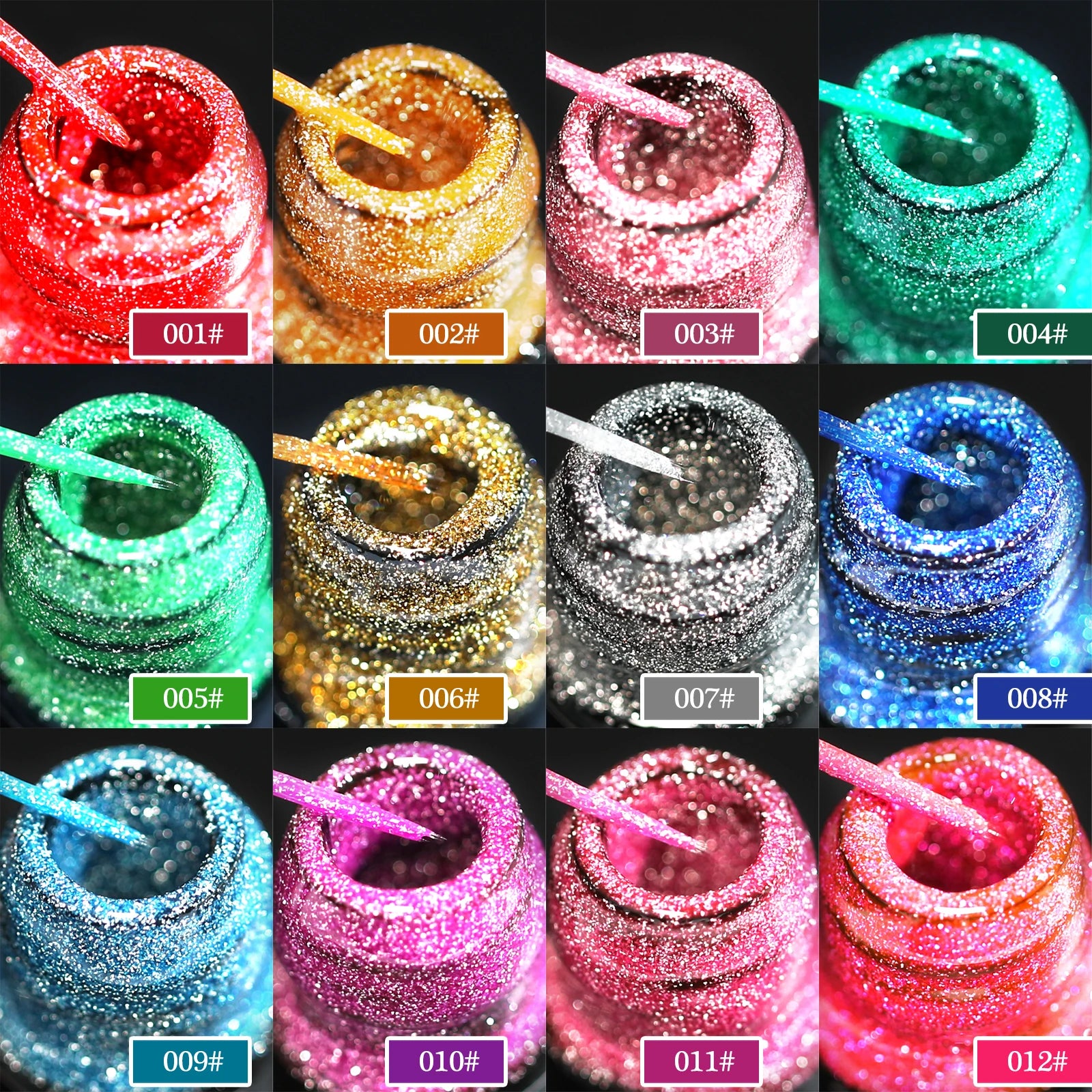 5ml Fluorescent Diamond Line Gel Shiny Painted Gel Nail Polish Semi-Permanent UV Gel Polish Varnish DIY Nail Art Design Salon