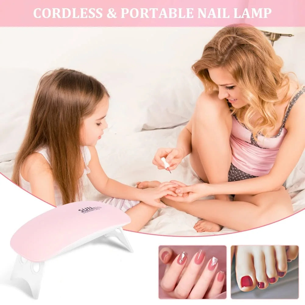 Professional Nail Lamp UV Light LED Gel Polish Cured Nail Dryer Machine Portable USB UV Home Nails Dry Tool Lamp Gel Varnish