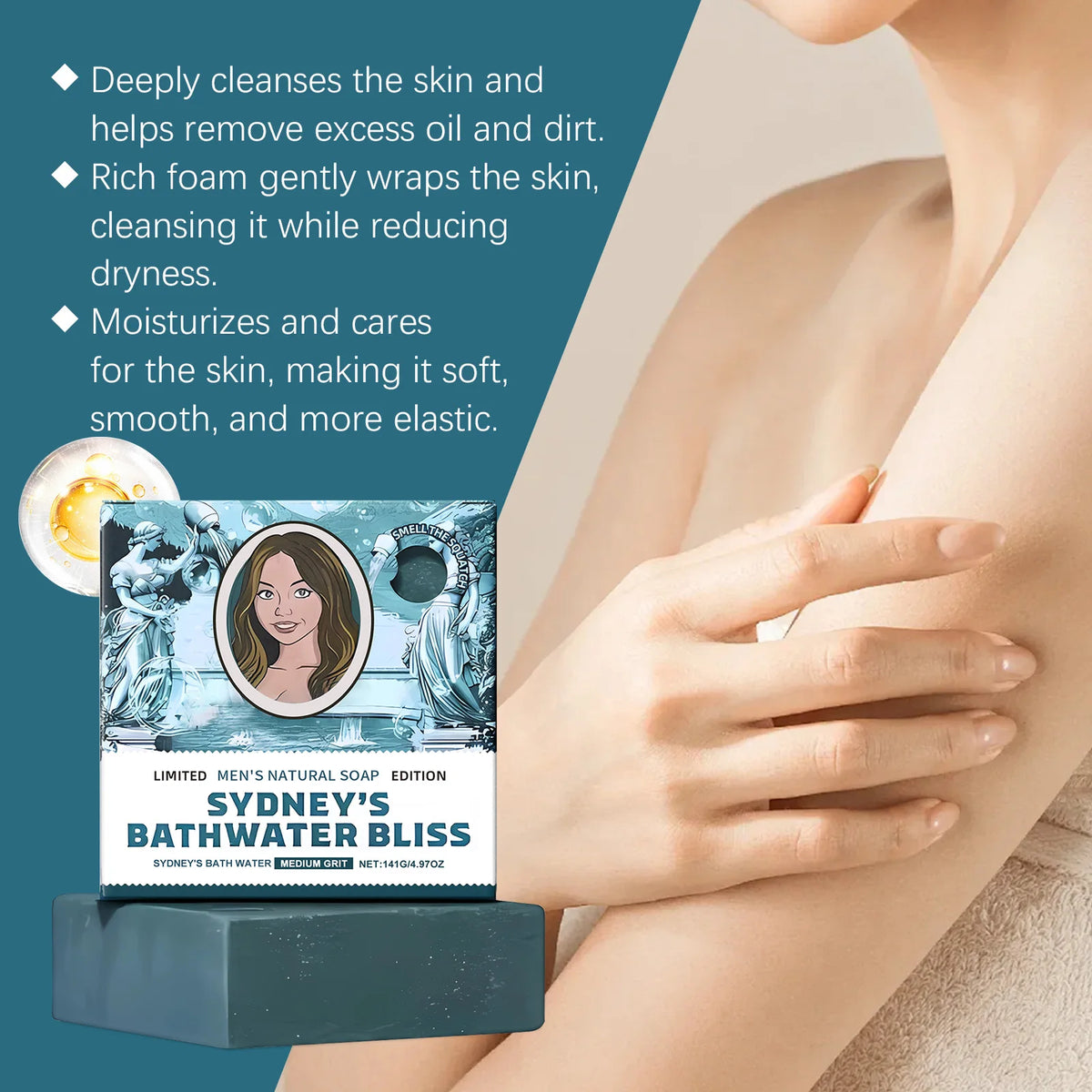 Exfoliating Chicken Skin Body Soap Nourishing Oil-Control Odor Removing Moisturizing Refreshing Natural Aroma Cleanses Skin