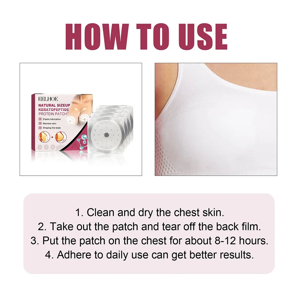 4/8Pcs Breast Enlargement Patch Bust Lifting Women Beauty Chest Paste Enlargement Moisturizing Firmer Patches for Breast Care
