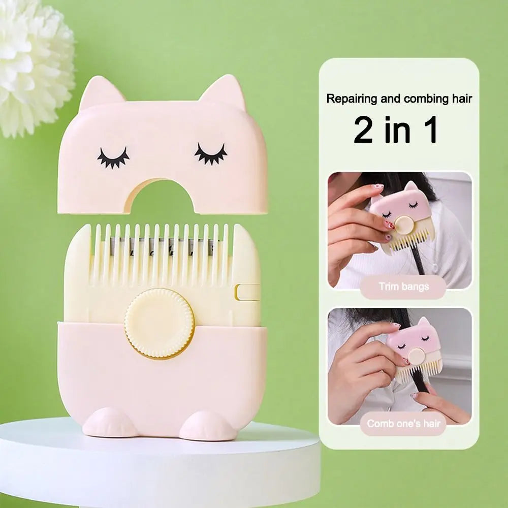 2 In 1 Baby HairCut And Hairdressing Comb Trim Bangs And Broken Hair Bangs Trimmer Manual Portable Children's Hair Clipper