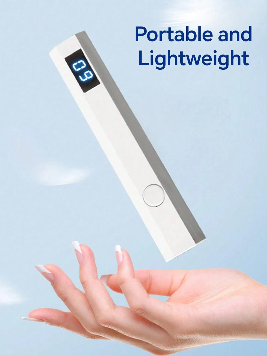 LINMANDA Minicure Handheld UV Light for Gel Nails Portable UV Nail Lamp Rechargeable LED Nail Lamp for Nails Art Desk Stand