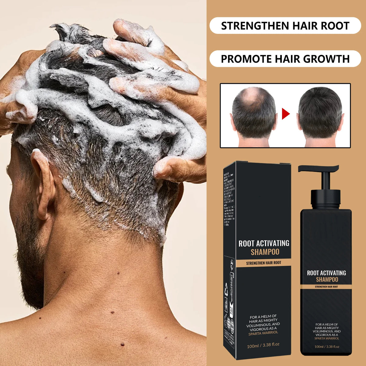Volumizing Scalp Care Shampoo Deep Cleansing Ginger Extract Natural Formula Hair Strengthening Nourishing For Oily Hair All Type