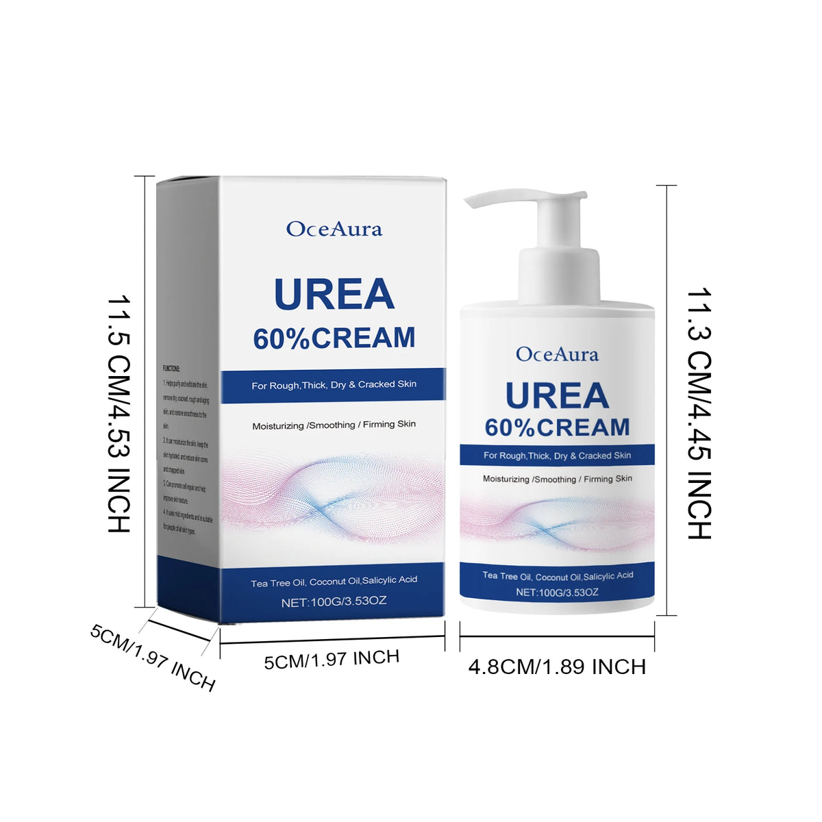 60% Urea Moisturizing Foot Cream Relieve Drying Cracked Heel Repair Soft Remove Calluses Dead Skin Hand Foot Skin Care