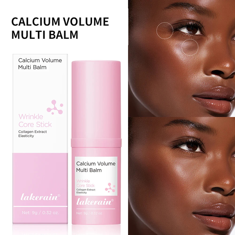 Calcium Collagen Vitamin D Eye Stick Balm Tightens Skin Care Anti Aging Anti Dark Circle Reduces Eye Bags Wrinkles Tear Trough