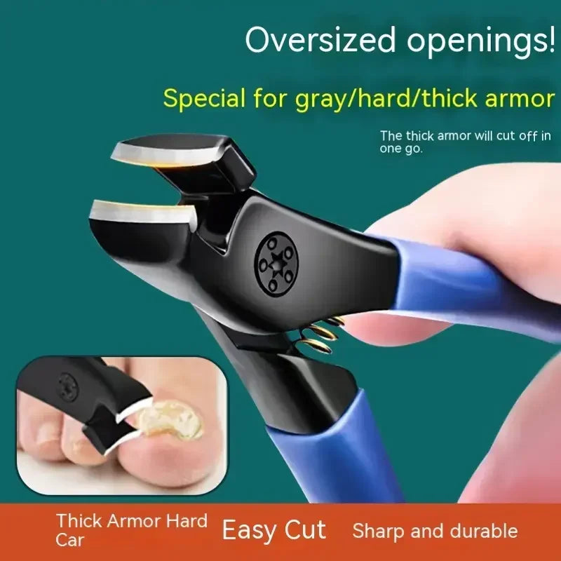 Professional Toenail Scissors Extra Large Opening Easy To Trimmer Ergonomic Easy To Grip Waterproof Nail Clipper