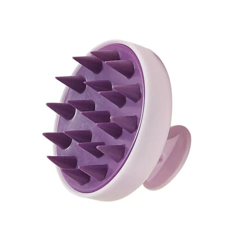 2-in-1 Silicone Scalp Massager & Shampoo Brush - Painless Hair Growth Stimulator for Shower, Gentle Head Spa Tool