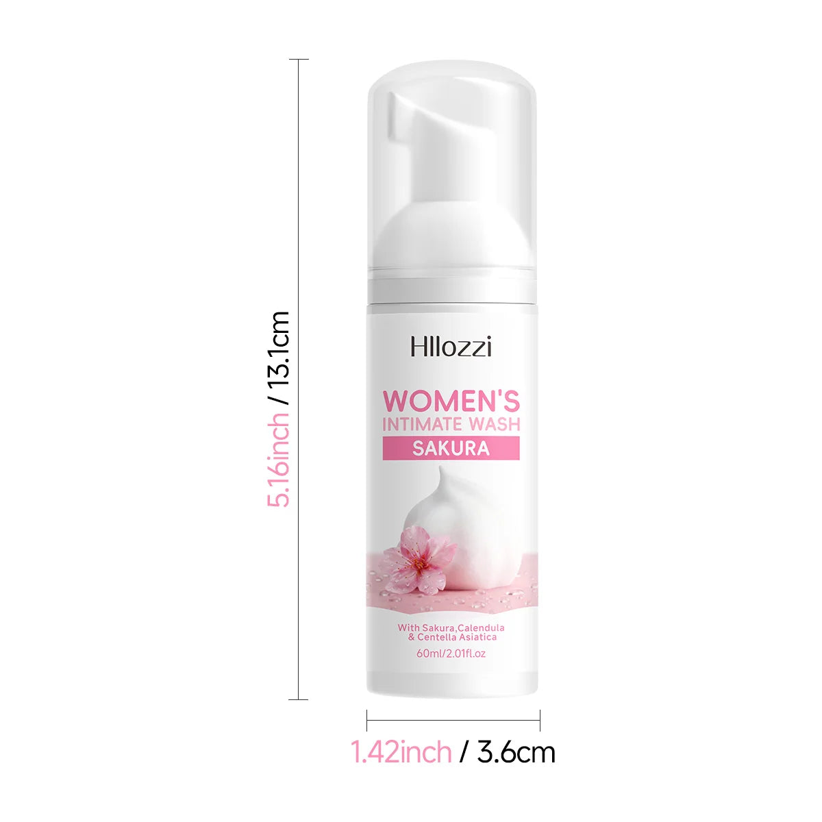 WOMEN'S INTIMATE WASH SAKURA，Deeply cleanses with rich foam, gently cares for skin, controls odor, and cleanses intimate areas.