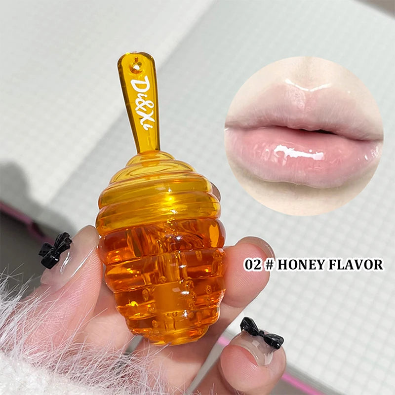 Kleines Honeypot Lippenöl, feuchtigkeitsspendendes und verblassendes Lippenmuster, Wasser-Lippenbalsam Dudu Lips