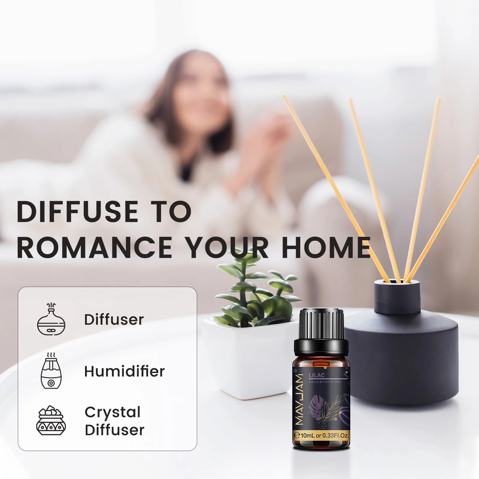 Mayjam Aromatic Essential Oil Coconut & Vanilla La Vie Est Belle Jadore Forest Pine Dragons Blood Musk Sea Breeze Fragrance Oil