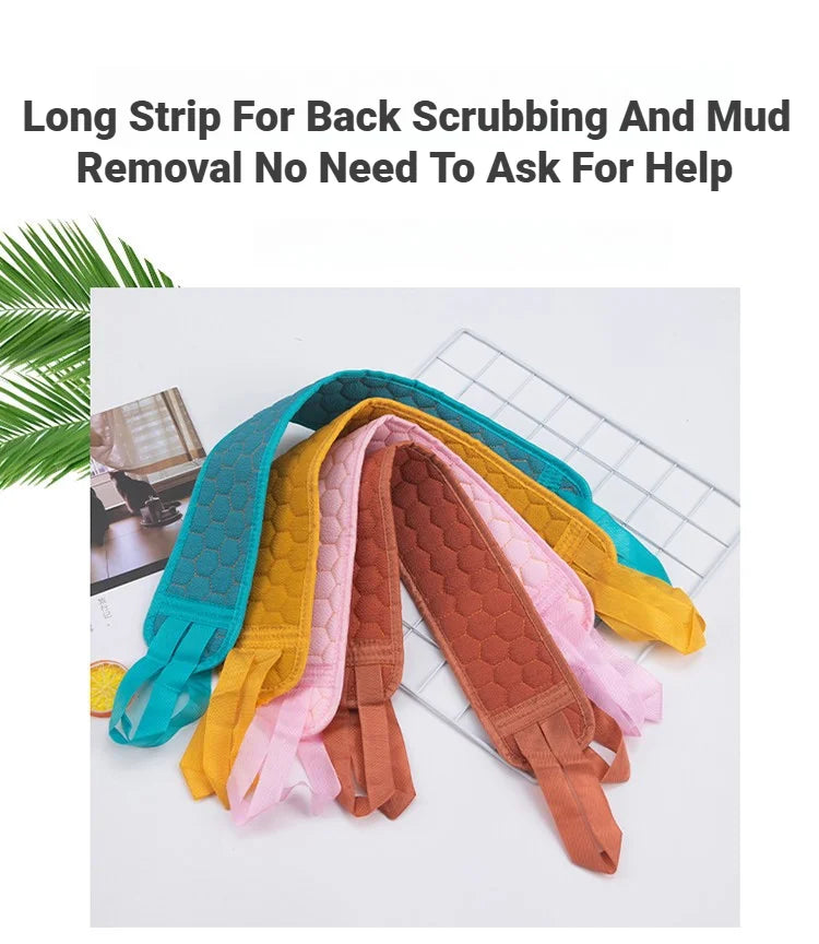 Exfoliating Body Care Set Includes Back Scrubber Bath Glove Loofah Pumice Sponge For Dead Skin Removal Shower Use