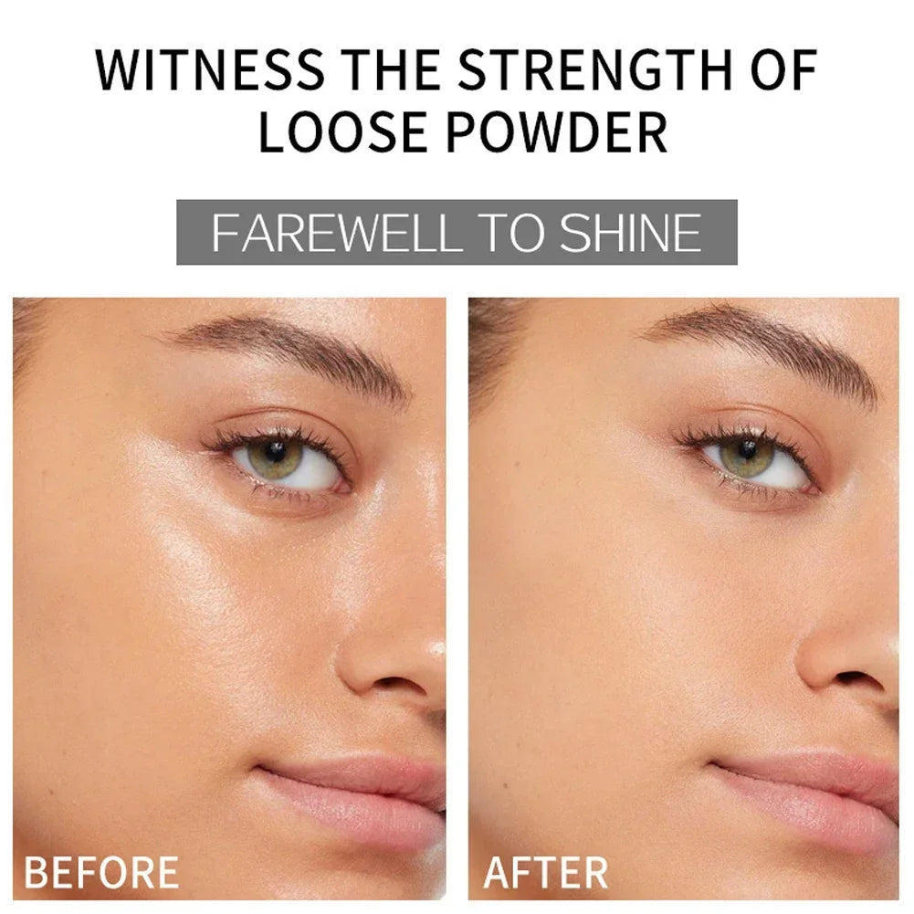Waterproof Mineral Face Powder Oil Control Translucent Setting Powder High Coverage Makeup Fixer Powder Make-up For Women
