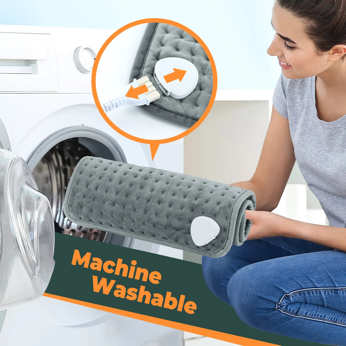 Home Electric Heating Pad Back Shoulder Office Winter Warming Blanket 10 Heat Thermal Mat Abdomen Period Menstrual Belt