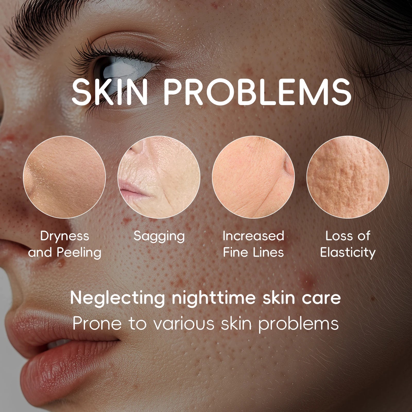 LAIKOU Sakura Day Night Face Cream Nourishing & Brightening Moisturizer Anti-aging Smooth Skin 30g