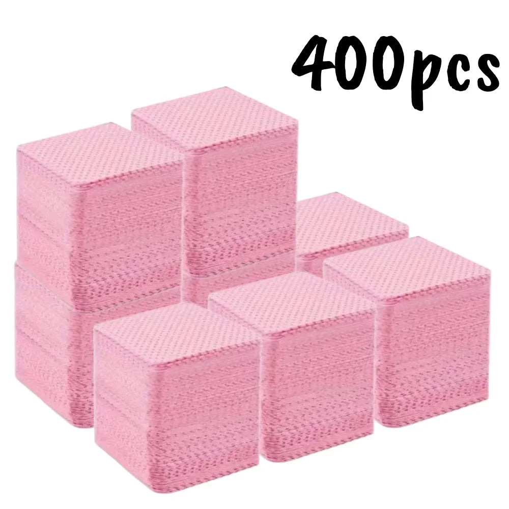 20/600pcs Lint-Free Gel Nail Wipes Aluminum-Free Nail Polish Remover Pads for NaiArt Beauty Nail Cleaning Care