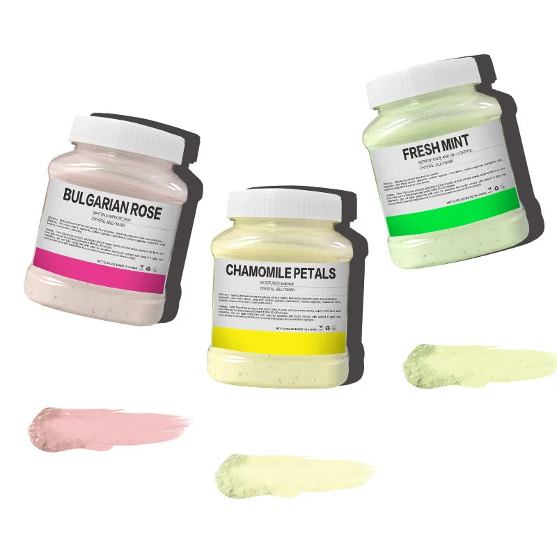 350g Hydrating 24K Gold Soft Mask Powder Rose Petal Crystal Jelly Mask Powder  Skin Care