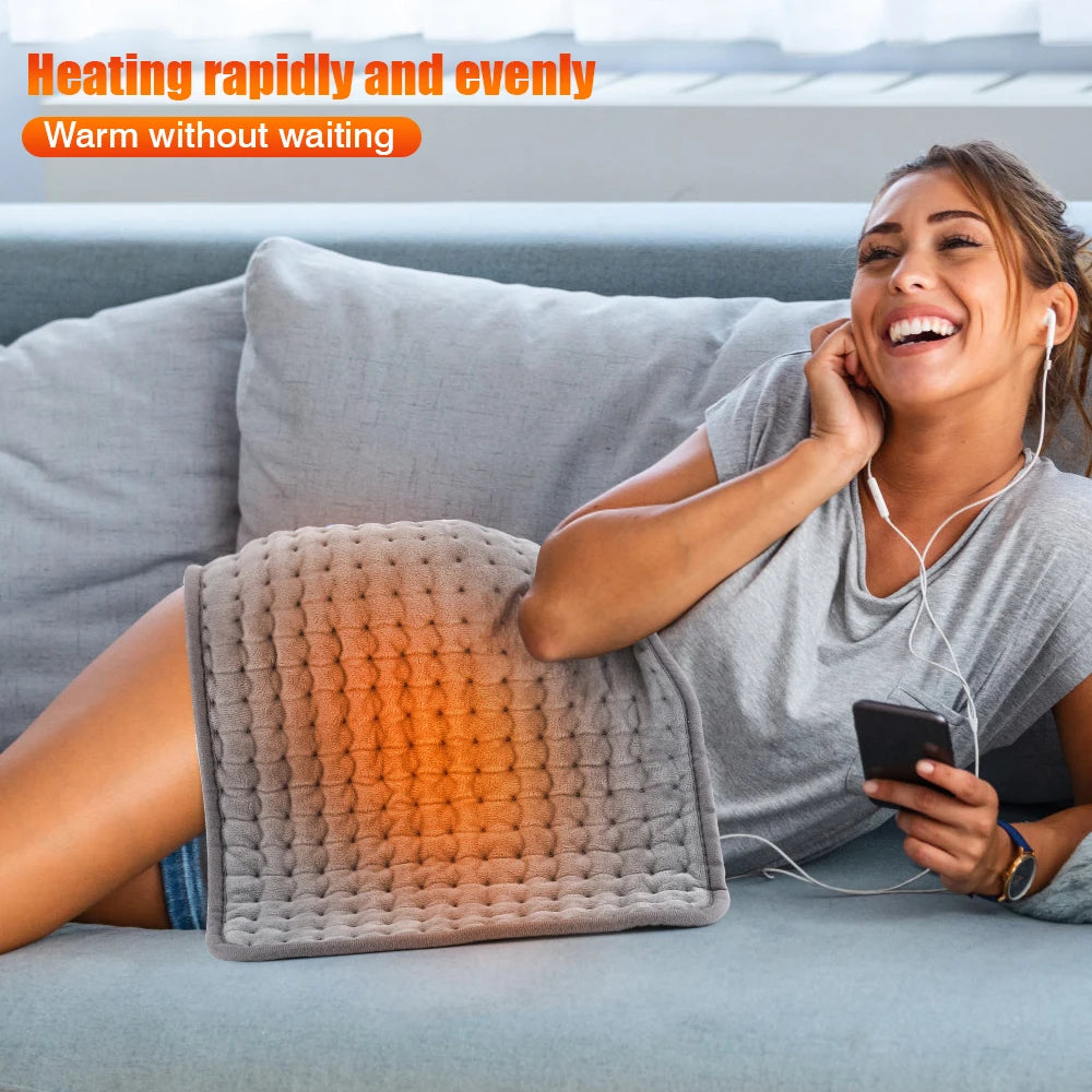 Home Electric Heating Pad Back Shoulder Office Winter Warming Blanket 10 Heat Thermal Mat Abdomen Period Menstrual Belt