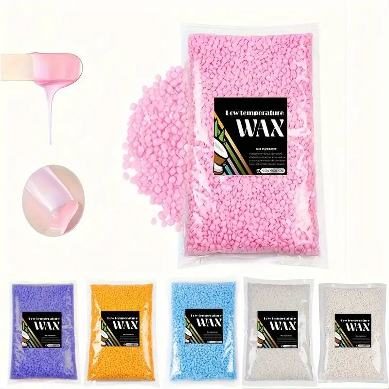 2.2lb Hard Wax Beans Solid Hair Remover No Strip Depilatory Hot Film Wax Bead Hair Removal for Full Body Bikini Face Leg Eyebrow