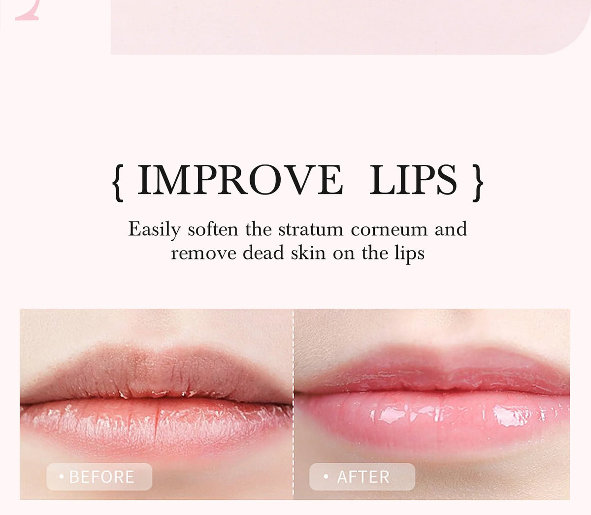HANDAIYAN 2in1 Lip Scrub Balm Exfoliator Moisturizer Repair Mask Sugar Care Double Effected Hydrating Treatment