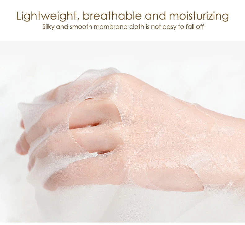 10pcs 24K Gold Hyaluronic Acid Face Mask Firming Moisturizing Hydrating Beauty skincare Sheet Masks Facial Mask Face Care