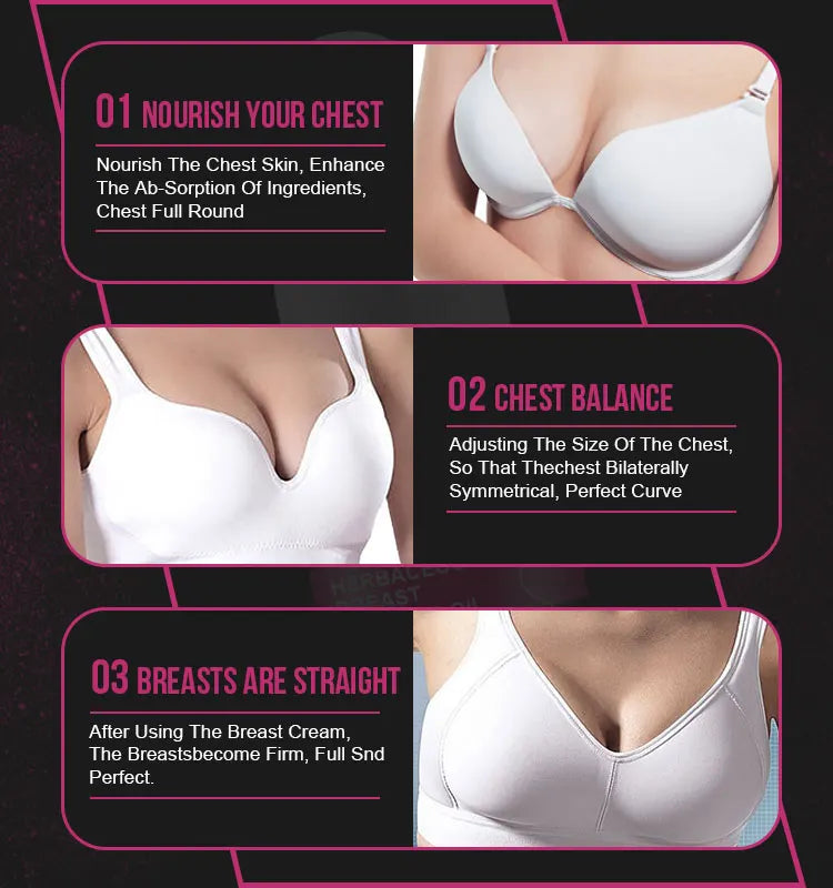 AUQUEST Breast Oil Firming Lifting Body Care Chest Natural Plants Essentials Oils Breast Fast Growth For Women Skincare Products
