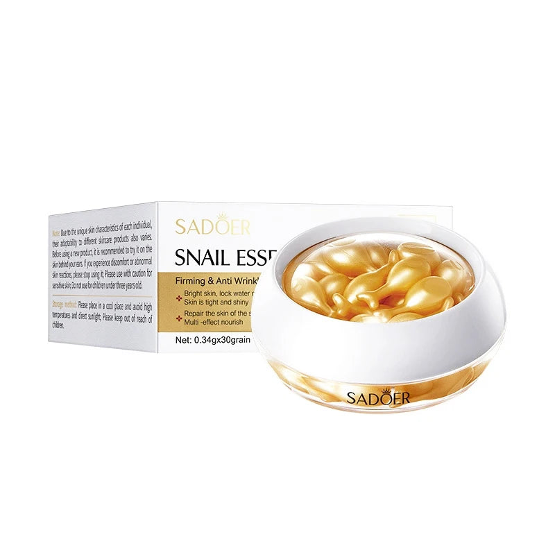 30pcs SADOER Rose Sanil Vitamin C Face Serum Capsule Facial Moisturizing Firming Facial Essence Beauty Face Skin Care Products