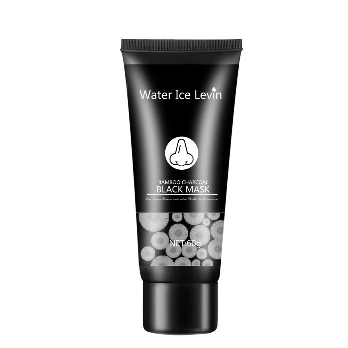 Bamboo Charcoal Black Cleansing Mud Mask Cleans Pores, Peel-Off Mask, Moisturizes the Face, Deeply Cleanses the Face, and Refines Pores. Very Suitable for Oily Skin