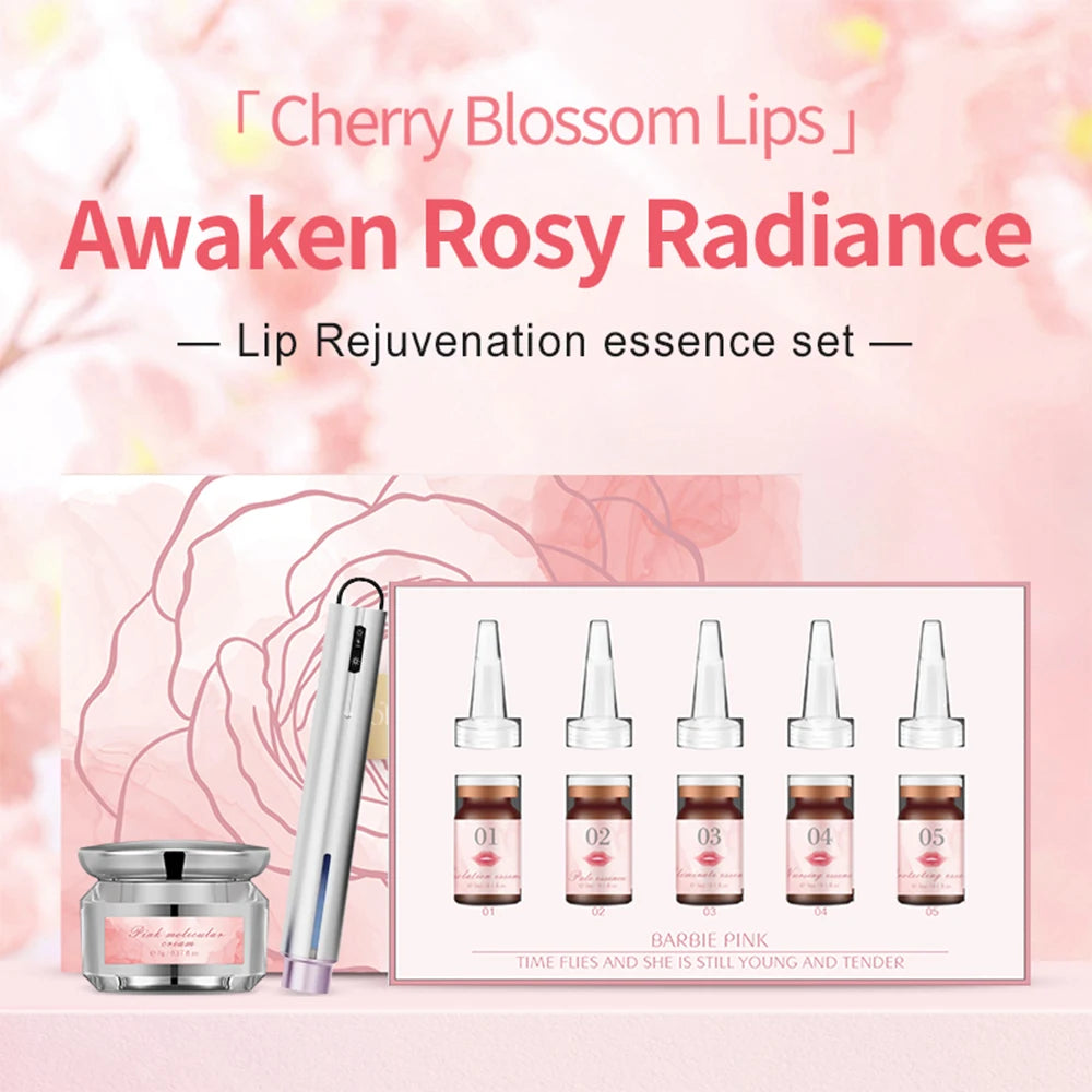 SOBER SKIN Natural Rose Lip Care Rose Scrub Lip Balm Lighten Dark Lip Color Brighten Roma Pink Lip