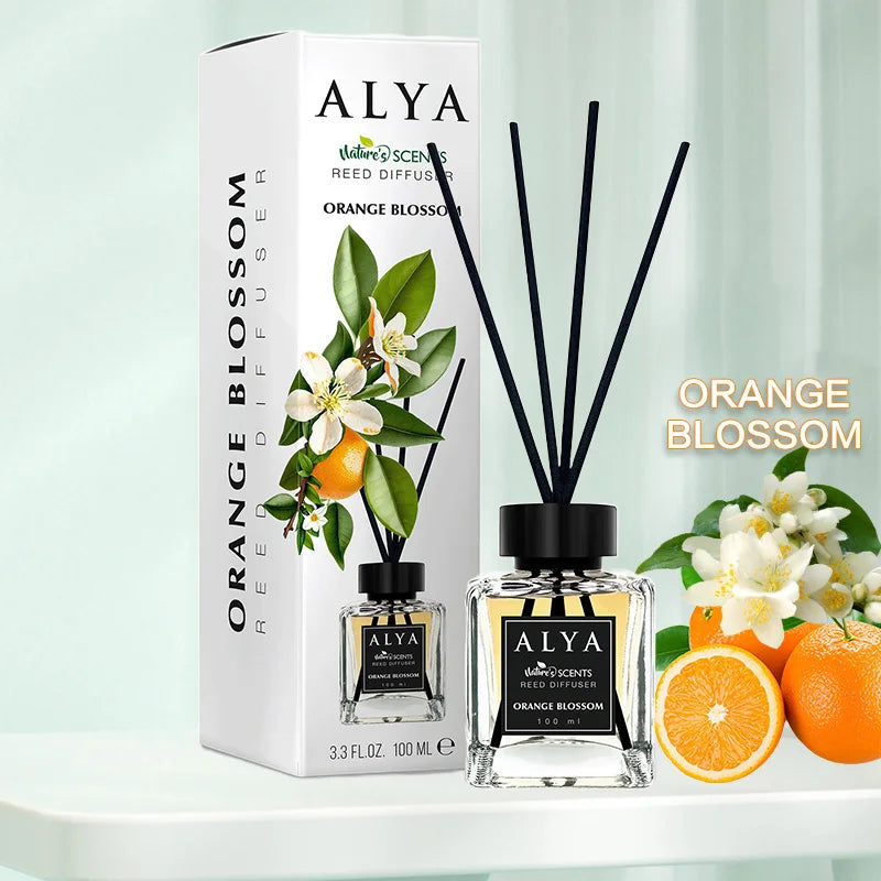 3.3oz Reed Diffuser Set with 14 Scents & 4 Incense Sticks | Long-Lasting Essential Oil Air Freshener | for Bedroom, Bathroom, Ho