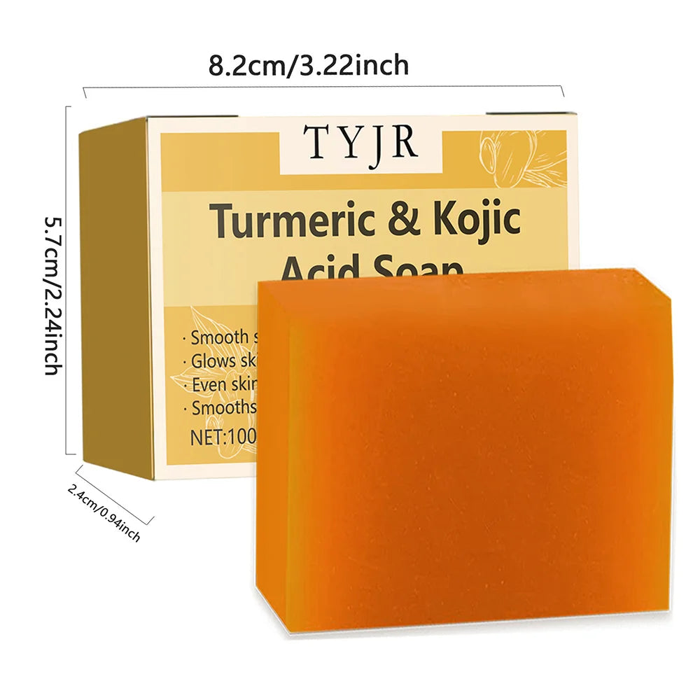 Ginger soap for cleansing, anti-acne, whitening and brightening the face, removing acne and fading dark spots, turmeric soap