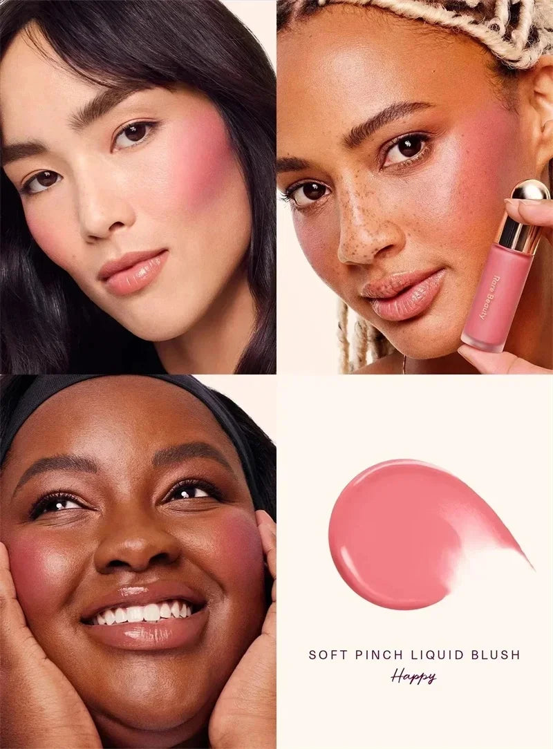 Rare Beauty Light Silky Touch Highlighter Soft Pinch Liquid Blusher Positive Light Lqiuid Luminizer Lasting Oil Control Makeup