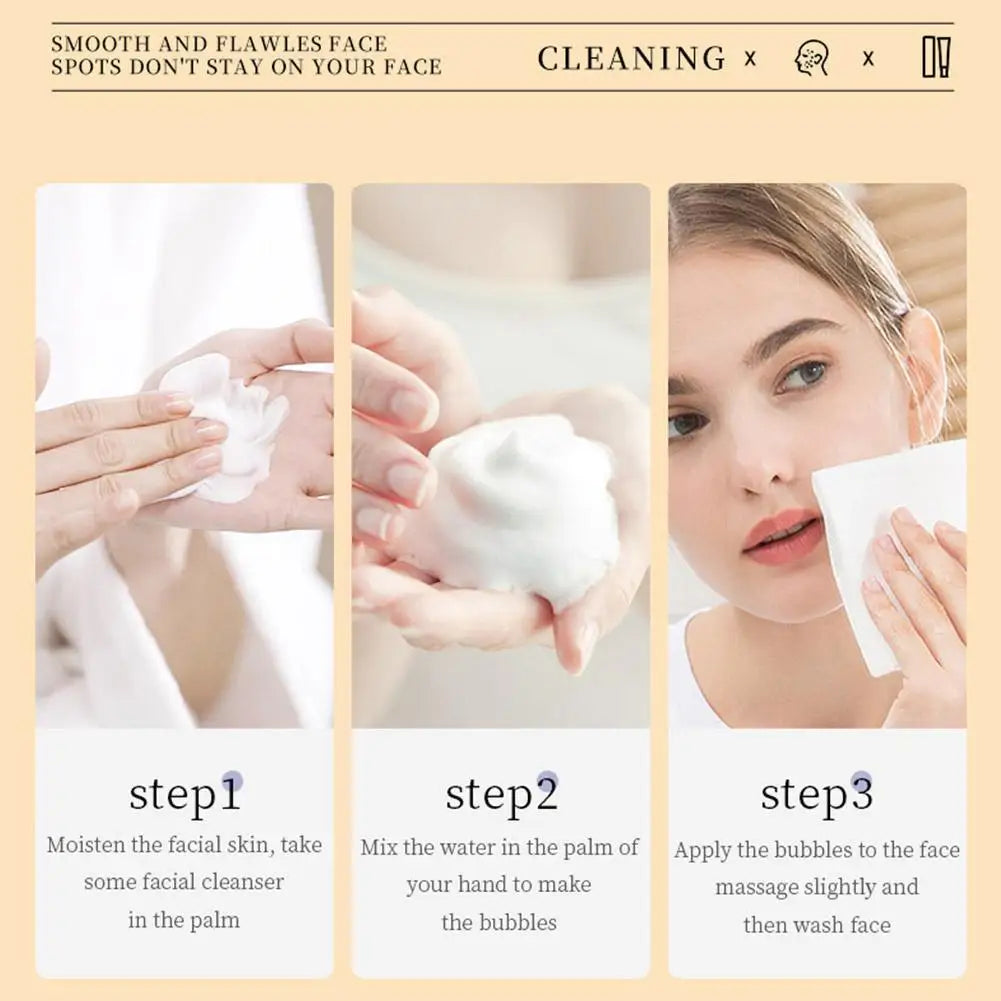 Collagen Cleansing Foam, Gentle Foaming Facial Cleanser With Collagen Face Wash For Deep Cleansing & Hydration Skincare 100g