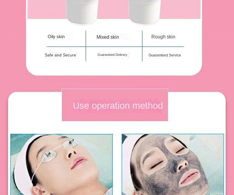Carbon Gel Black Face Cream Mask Facial Deep Cleaning Support Laser Active Nano Toner Skin Rejuvenation Whitening Care Tools