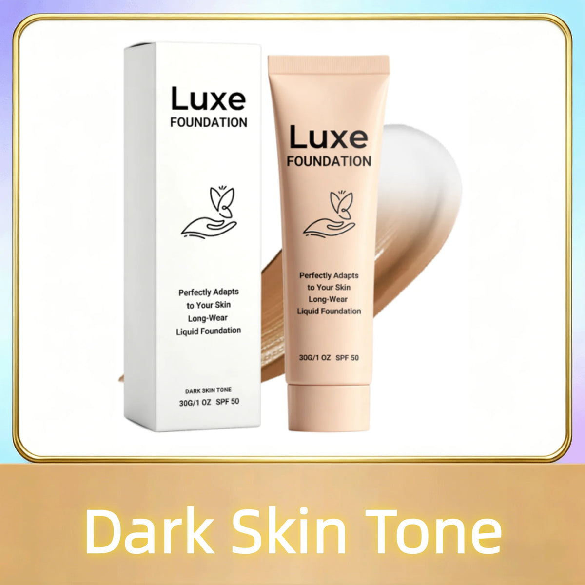 SPF 50 Color Changing Foundation Self Adjusting Adapt Skin Tone Conceal Face Fine Flaws Natural Invisible Skin Pores Makeup Base
