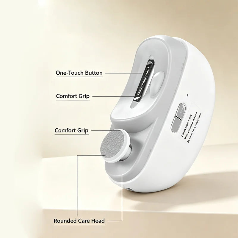 Electric Nail Clipper Cutter with LED Light 2 IN 1 Automatic Nail Grinder Trimmer for Baby Adult Mini Manicure Tools Nail Care