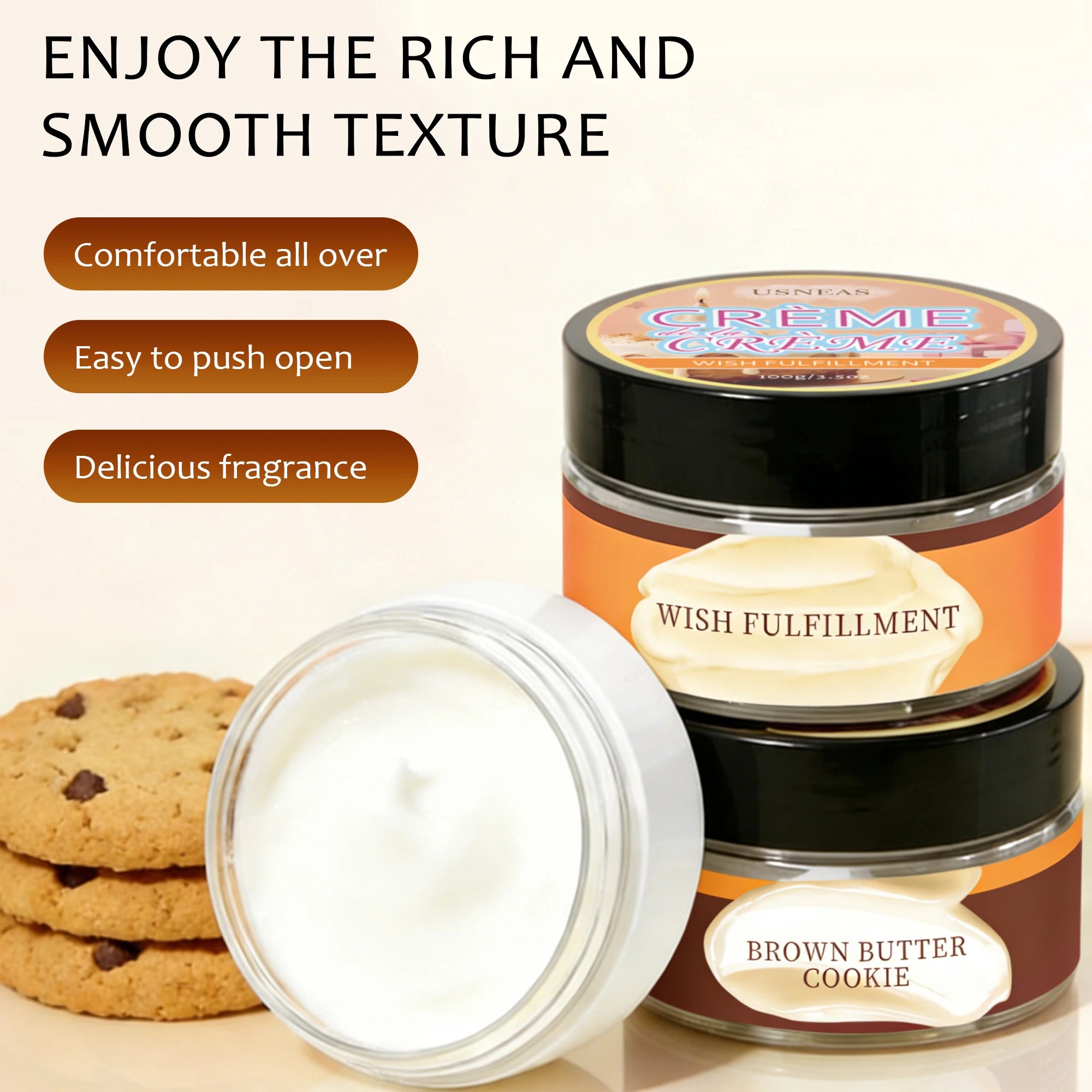 body butter, Firming/moisturizing/brightening/whitening/antioxidant ingredients, Use on the whole body,CREME de la CREAM