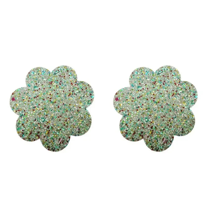 Sexy Nipple Pasties Invisible Disposable Breast Patch Clover Luminous Glitter Breast Lift Tape Chest Stickers Bara Nipple Covers