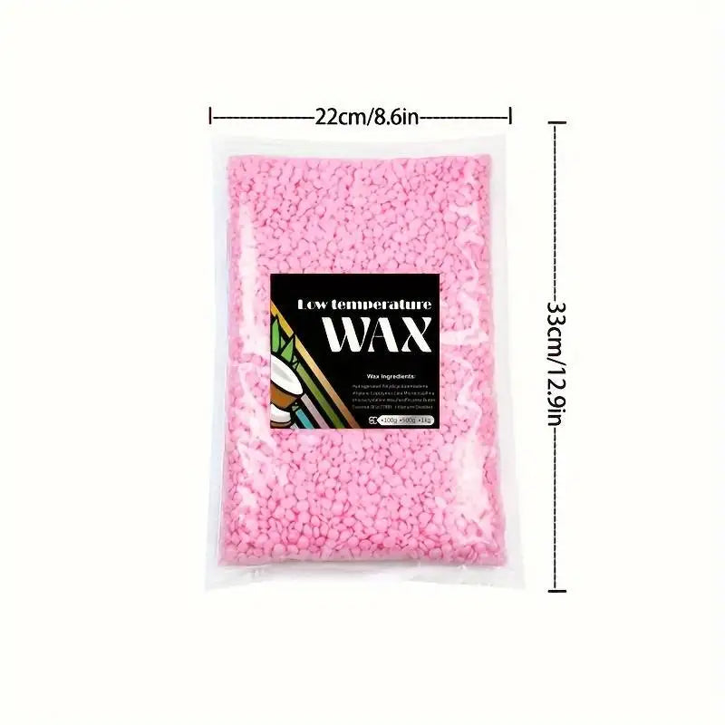 2.2lb Hard Wax Beans Solid Hair Remover No Strip Depilatory Hot Film Wax Bead Hair Removal for Full Body Bikini Face Leg Eyebrow