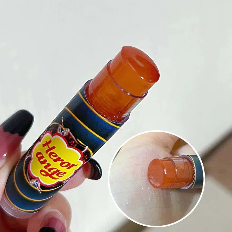 HERORANGE Various Fruit Moisturizing Lipstick Jelly Lighten Line Plump Lip Care Lip Tint Nude Lipstick Primer Colorless Lip Care