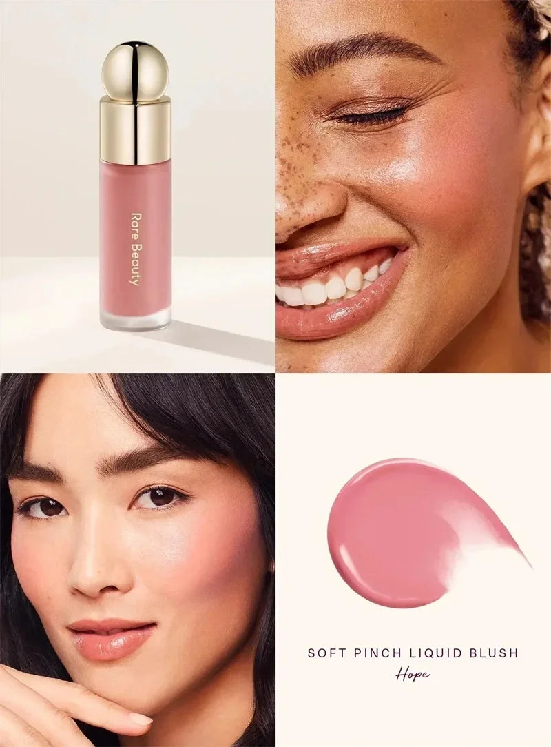Rare Beauty Light Silky Touch Highlighter Soft Pinch Liquid Blusher Positive Light Lqiuid Luminizer Lasting Oil Control Makeup
