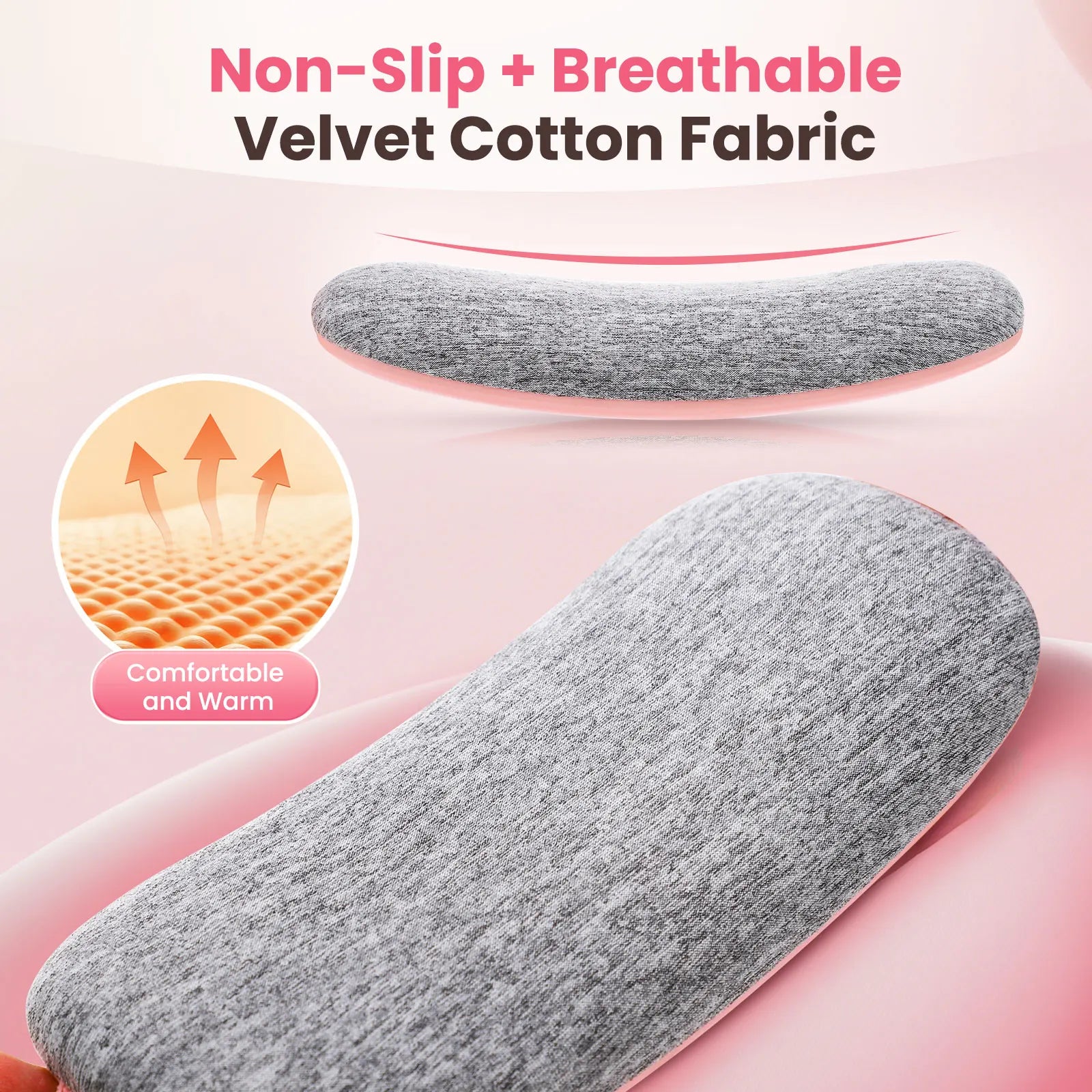 USB Menstrual Electric Heating Pad for Abdominal Vibration Massager Women Period Care Belly Heater Winter Warming Palace Belt