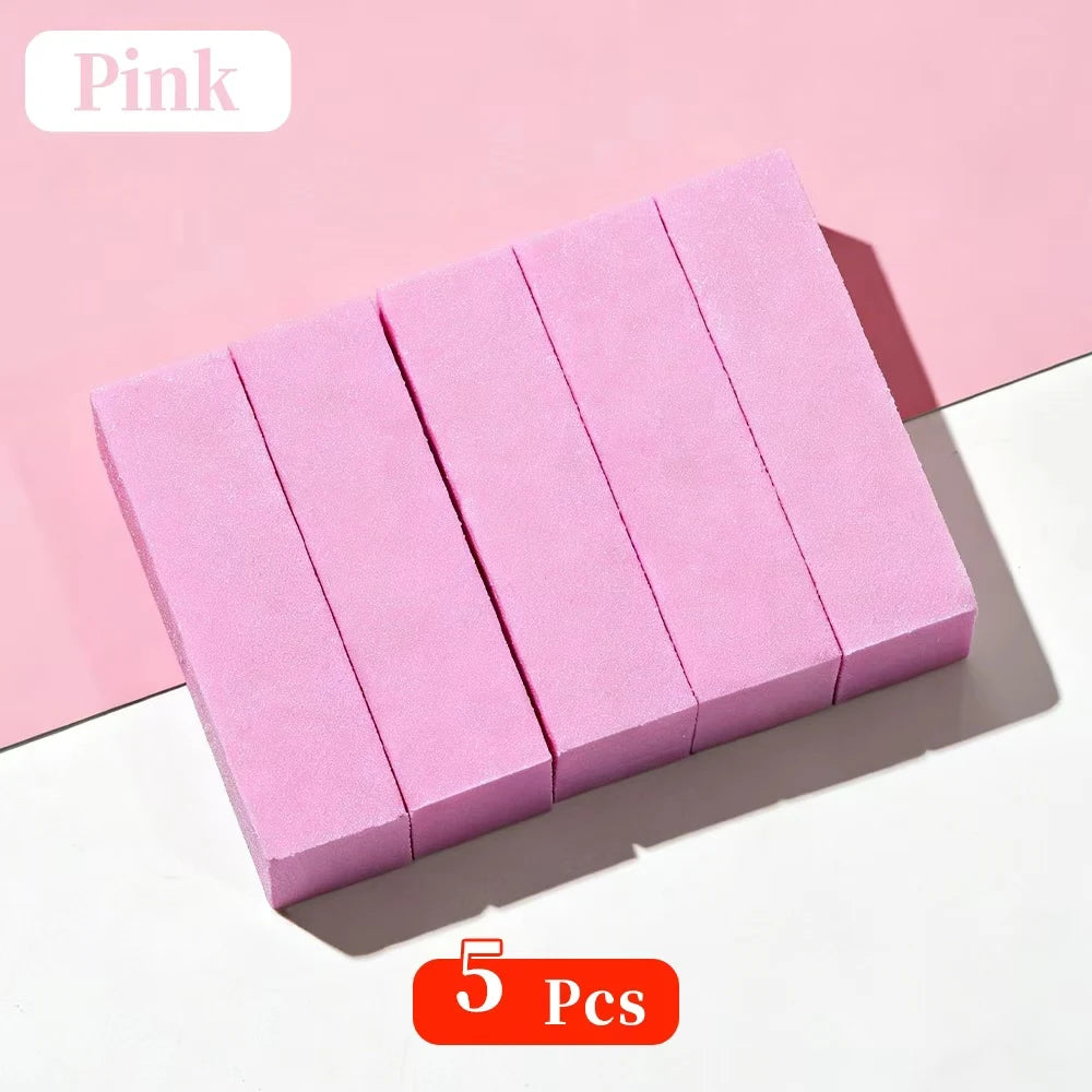 1/10Pcs Nail File Nail Art Buffer Grinder Buffing Block For Pedicure Tips Manicure Care Sponge Buffer Gel Polish Tools