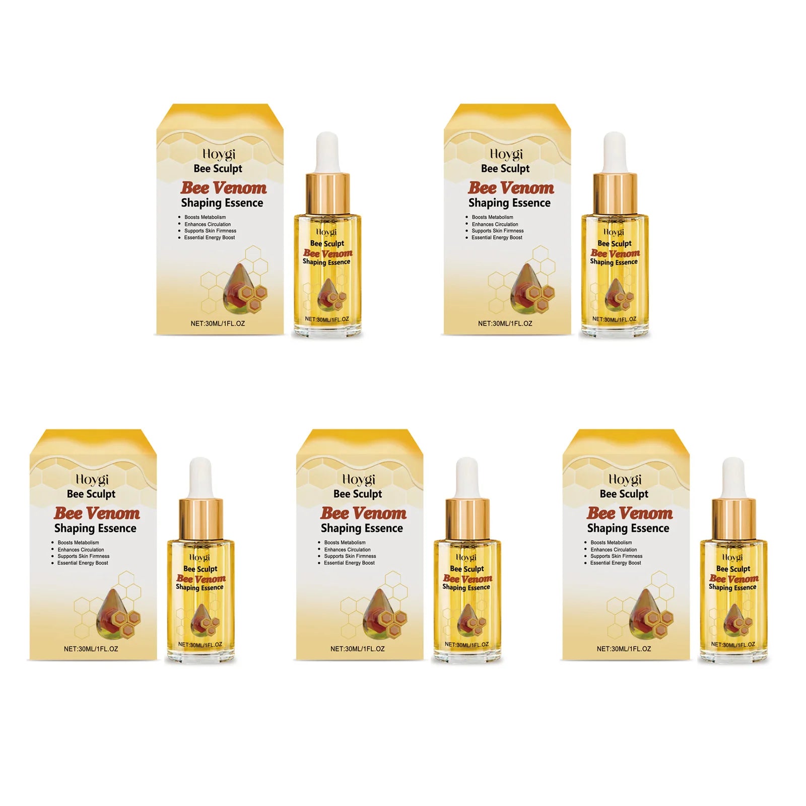 Bee Venom Shaping Oil Firming Lifting Body Skin Anti Cellulite Fat Burning Weight Loss Improve Sagging Thin Leg Massage Oil