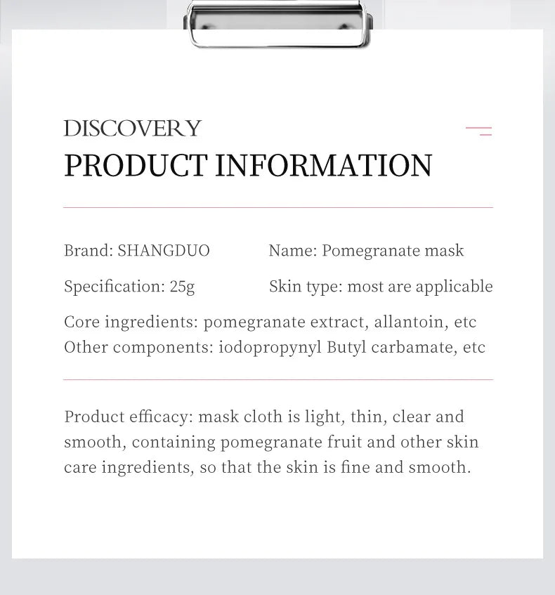 8pcs Natural Plant Face Mask Beauty Skincare Facial Masks Moisturizing Firming Hydrating Facial Mask Face Care Korean Cosmetics