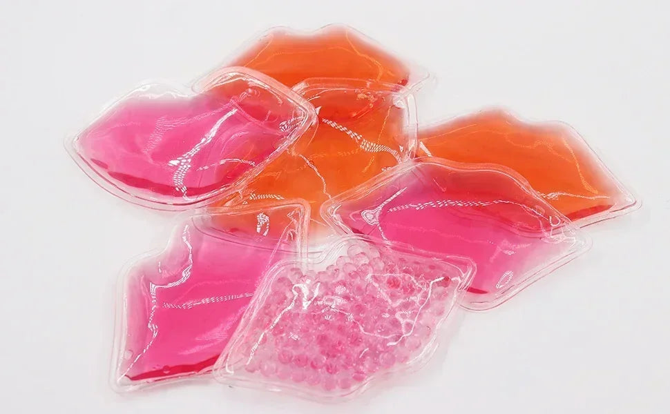 Lip Gel Ice Packs Cold Use for Lip Surgery Flexible Reusable Cooling Pad Cold Compress for Cosmetic Injuries Pain Relief